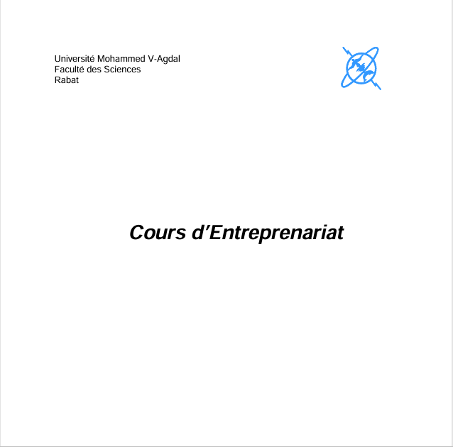 Cours Entreprenariat