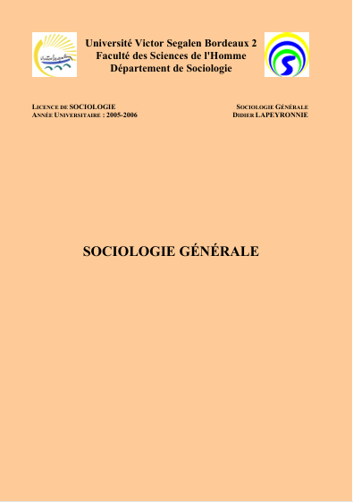 Sociologie Generale